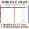 bloom daily planners 2026-2027 Academic Planner, 13 Month Soft Cover Monthly & Weekly, 8.5" x 11", Stickers Included, Floral Fiesta